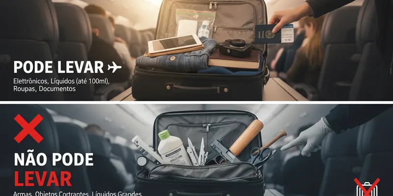 Bagagem de Mão em Voos: O que Pode e o que Não Pode Levar na Cabine