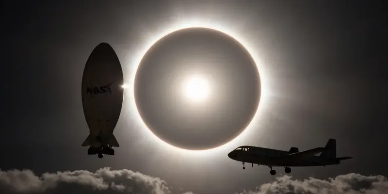 Missão Espacial: NASA mobiliza aviões e balões para decifrar mistérios do Sol no Eclipse de 2026