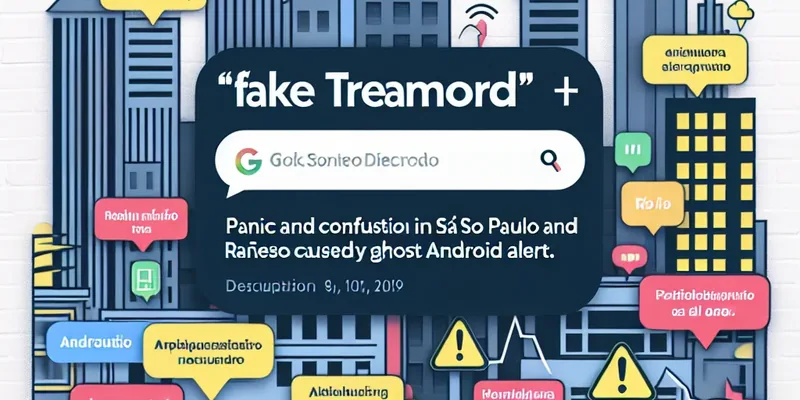## "Fake Tremor": Pânico e Confusão em SP e RJ Causados por Alerta Fantasma do Android
