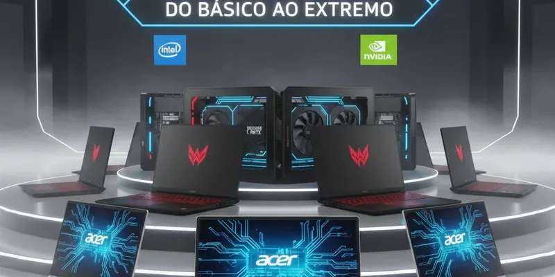 Acer Apresenta Nova Linha de Notebooks no Brasil: Do Básico ao Extremo em Tecnologia e Desempenho