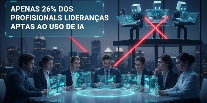 Apenas 26% dos profissionais veem lideranças aptas ao uso de IA