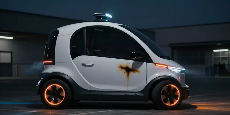 Falha Crítica em Robotáxis da Zoox: Como um Incidente de Incêndio Gerou um Recall em Toda a Frota da Amazon