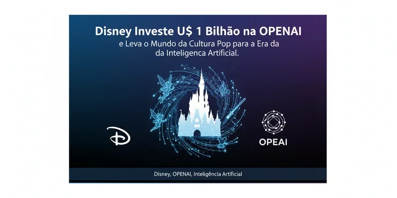 Disney Investe US$ 1 Bilhão na OpenAI e Leva o Mundo da Cultura Pop para a Era da Inteligência Artificial
