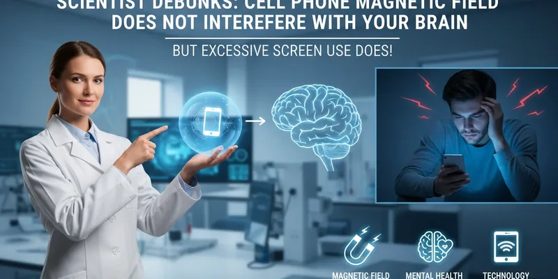 Cientista desmistifica: Campo magnético de celular não interfere no seu cérebro, mas o uso excessivo da tela, sim!