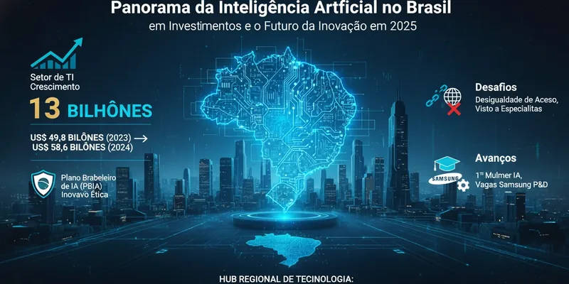 Panorama da Inteligência Artificial no Brasil: R$ 13 Bilhões em Investimentos e o Futuro da Inovação em 2025
