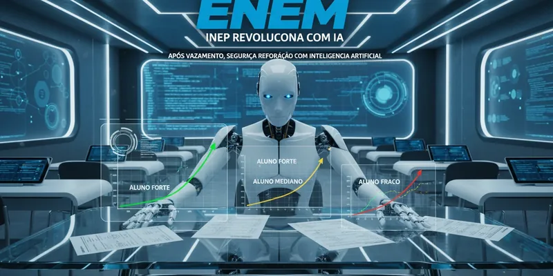 Inep revoluciona Enem com IA: Após vazamento de questões, testes com inteligência artificial prometem mais segurança e menos humanos envolvidos