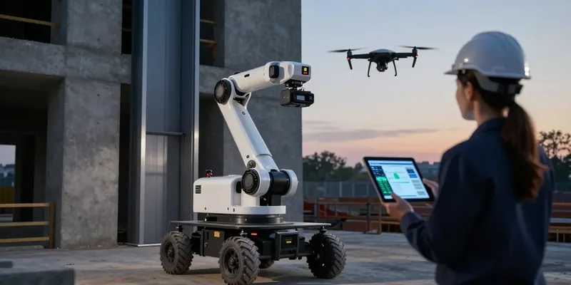Construção adota IA, drones e robôs em busca de eficiência