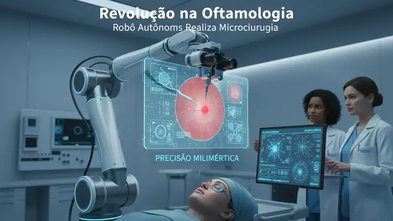 Revolução na Oftalmologia: Robô Autônomo Realiza Microcirurgia com Precisão Milimétrica na Retina