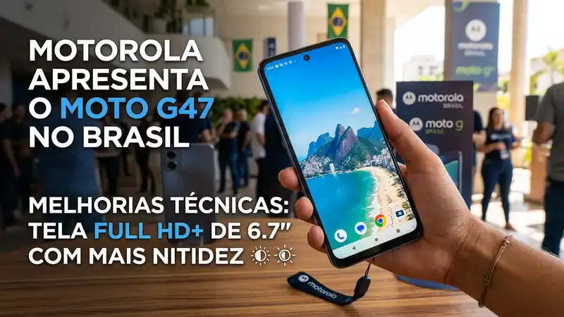 Moto G47 Chega ao Brasil: A Nova Aposta da Motorola com Upgrade em Tela e Performance