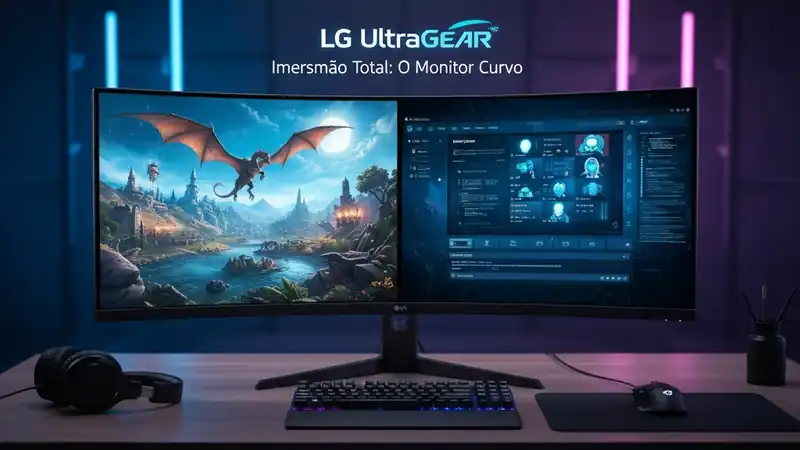 Imersão Total: O Monitor Curvo LG UltraGear 34 que Revoluciona a Experiência de Jogo e Trabalho