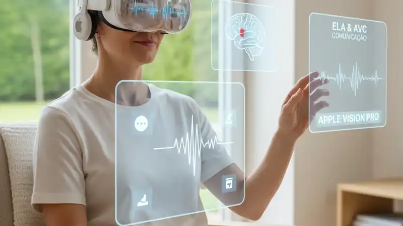 Apple Vision Pro: O Fim do Silêncio Invasivo para Pacientes com ELA e AVCs
