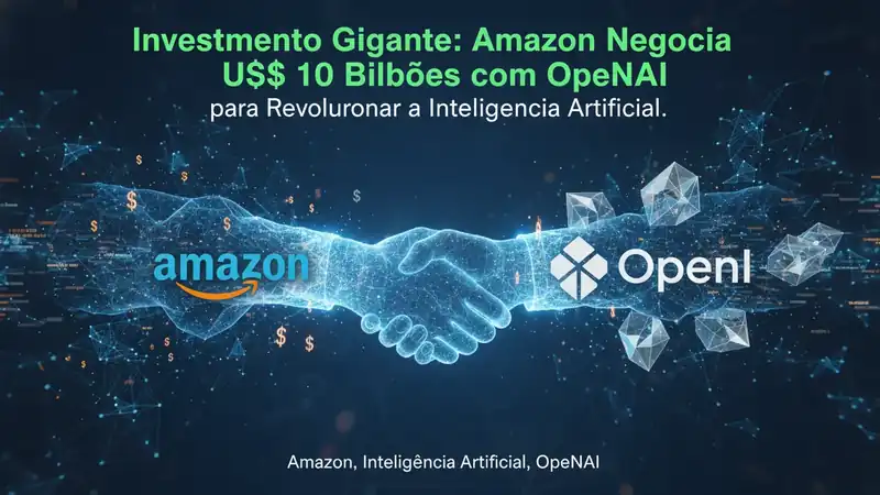 Investimento Gigante: Amazon Negocia US$ 10 Bilhões com OpenAI para Revolucionar a Inteligência Artificial
