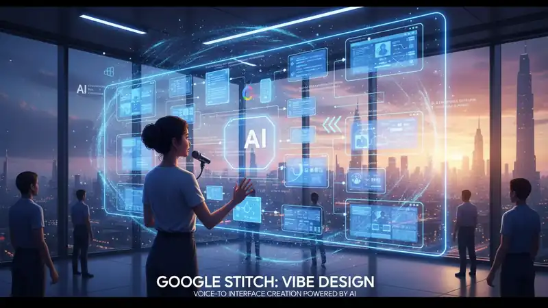 Google aprimora Stitch com inteligência artificial para criação de interfaces via voz
