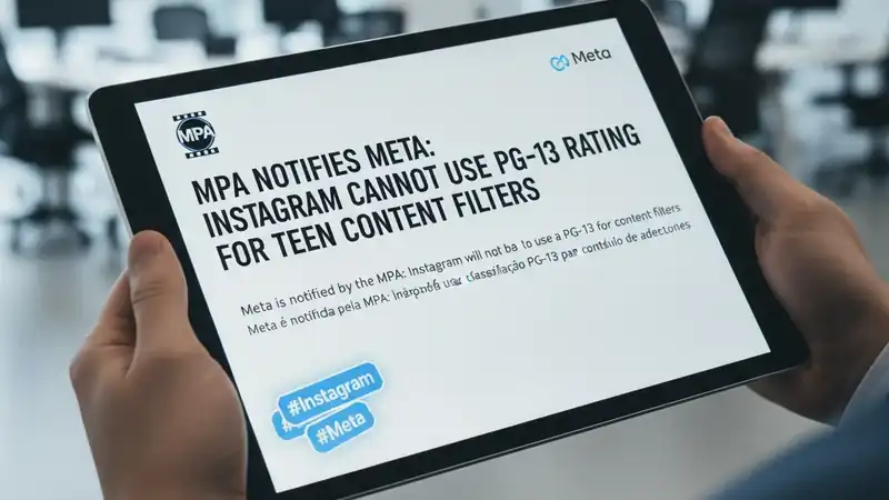 Meta é notificada pela MPA: Instagram não poderá usar classificação PG-13 para filtros de conteúdo de adolescentes