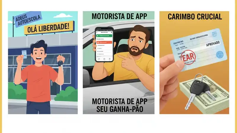 CNH: Adeus Autoescola, Olá Liberdade! Mas Motorista de App, Seu Ganha-Pão Depende de um Carimbo Crucial.