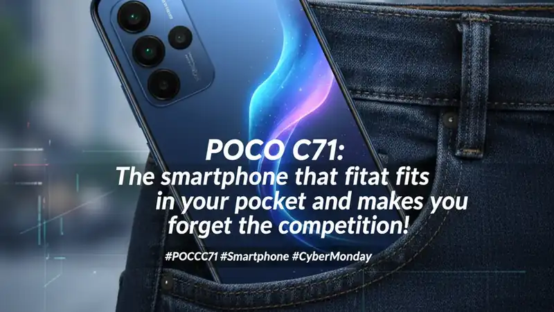 POCO C71: O smartphone que cabe no seu bolso e te faz esquecer os concorrentes!