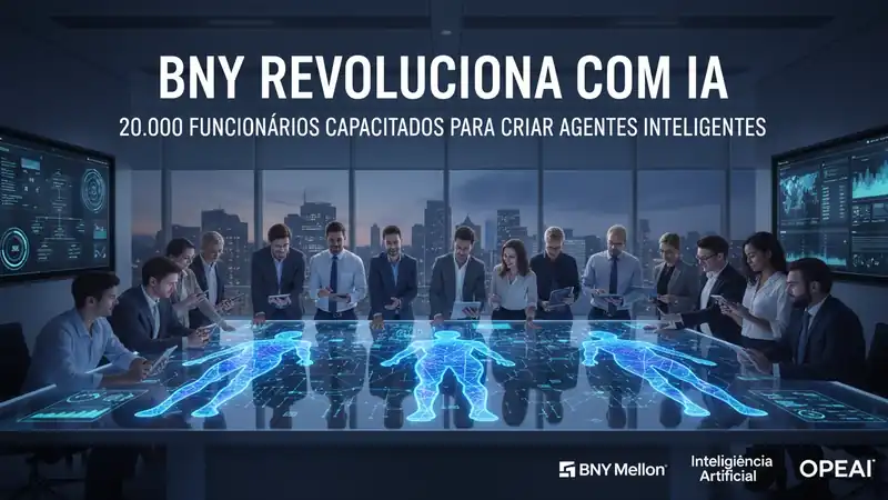 BNY Revoluciona com IA: 20.000 Funcionários Capacitados para Criar Agentes Inteligentes