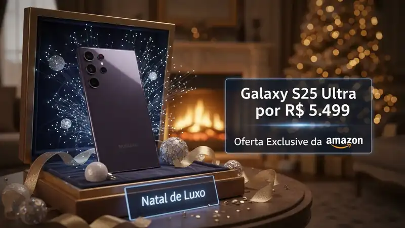 Natal de Luxo: Galaxy S25 Ultra por R$ 5.499 com Oferta Exclusiva da Amazon