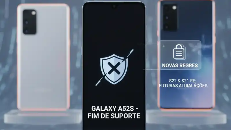 O Fim de Uma Lenda: Samsung Desliga o Suporte do A52s e Sinaliza Novas Regras para S22 e S21 FE