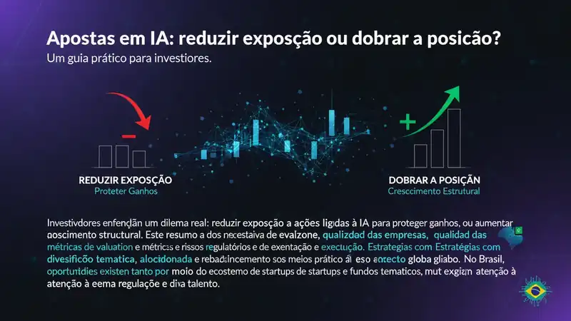 Apostas em IA: reduzir exposição ou dobrar a posição? Um guia prático para investidores