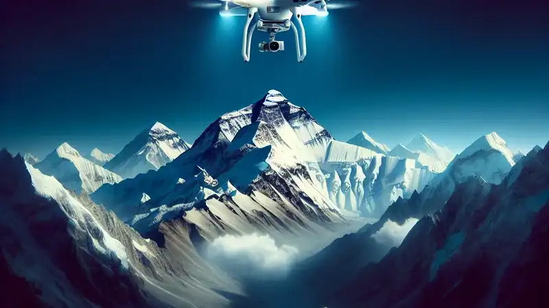 **Everest ao Alcance dos Olhos: Drone Desvenda Segredos do Topo do Mundo em Imagens Aéreas Inéditas**
