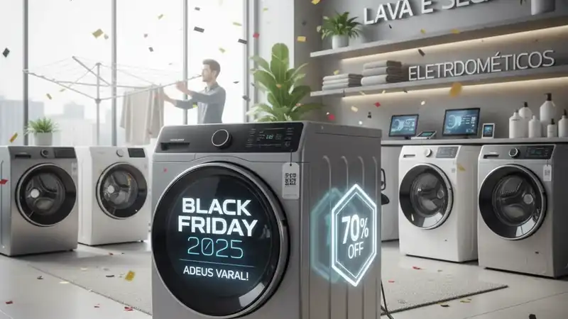 Black Friday 2025: O Adeus Definitivo ao Varal! Conheça as Lava e Seca que Vão Libertar Sua Rotina
