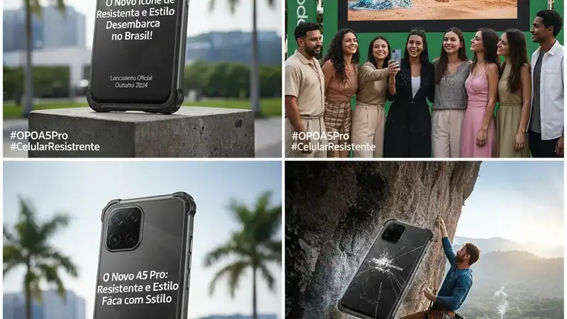 OPPO A5 Pro: O Novo Ícone de Resistência e Estilo Desembarca no Brasil!