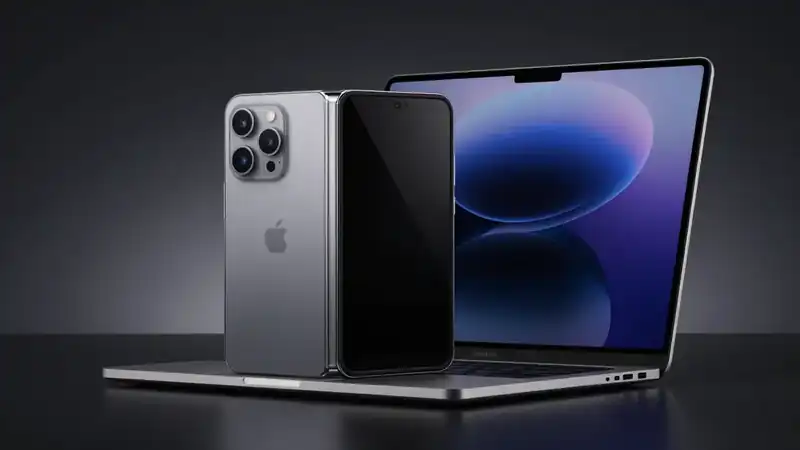 Apple vaza planos para iPhone dobrável e MacBook com tela tátil em testes do iOS 27
