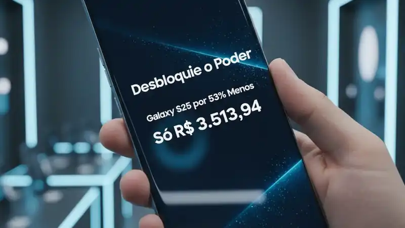 Desbloqueie o Poder: Galaxy S25 por 53% Menos, Só R$ 3.513,94