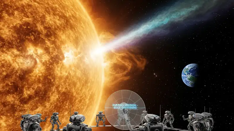 O Beijo Secreto do 3I/ATLAS com o Sol: Nossos Robôs, Os Únicos Convidados Para o Espetáculo Cósmico Milenar!