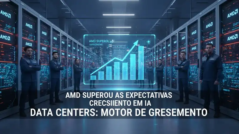 AMD Supera Expectativas e Consolida Posição no Mercado de Inteligência Artificial com Data Centers como Motor de Crescimento