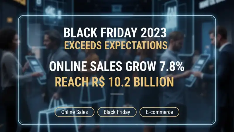 Black Friday 2023 Supera Expectativas: Vendas Online Crescem 7,8% e Atingem R$ 10,2 Bilhões